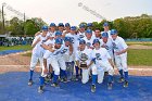 Baseball vs Babson  Wheaton College Baseball players celebrate their victory over Babson to win the NEWMAC Championship for the third year in a row. - (Photo by Keith Nordstrom) : Wheaton, baseball, NEWMAC